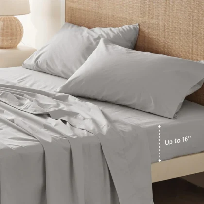 Bedsure Cotton 100% Bed Sheet Set